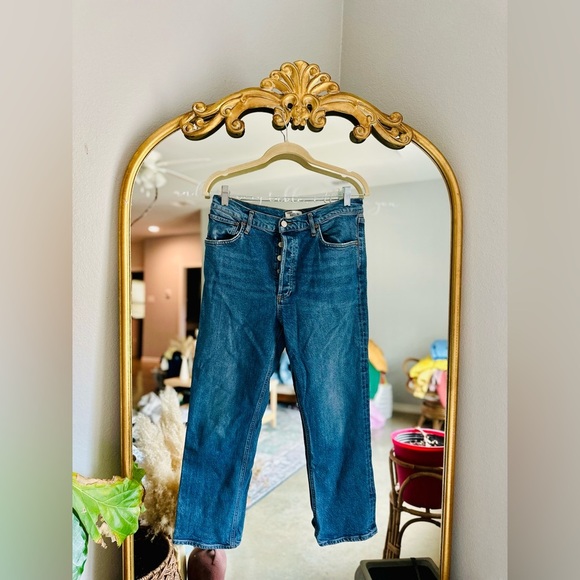Agolde Riley crop jeans size 31 - Picture 1 of 1